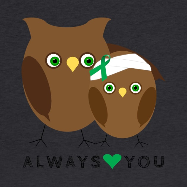 Owls always Love You TBI Shirt by survivorsister